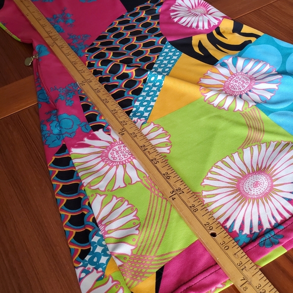 Tracy Negoshian colorful abstract dress small - Picture 7 of 9